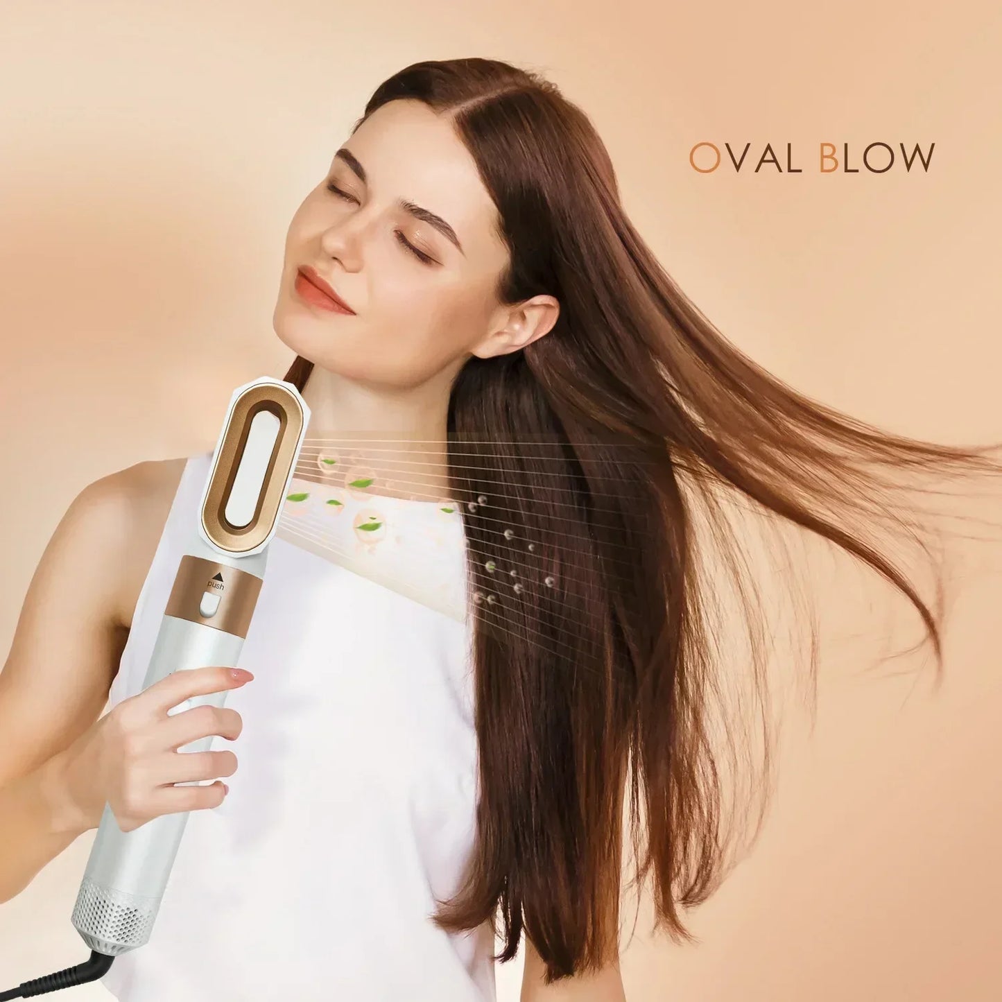SLEEK & VERSATILE 5-in-1 Air Hair Styler & Dryer | Curl, Straighten & Smooth with Interchangeable Brush Heads