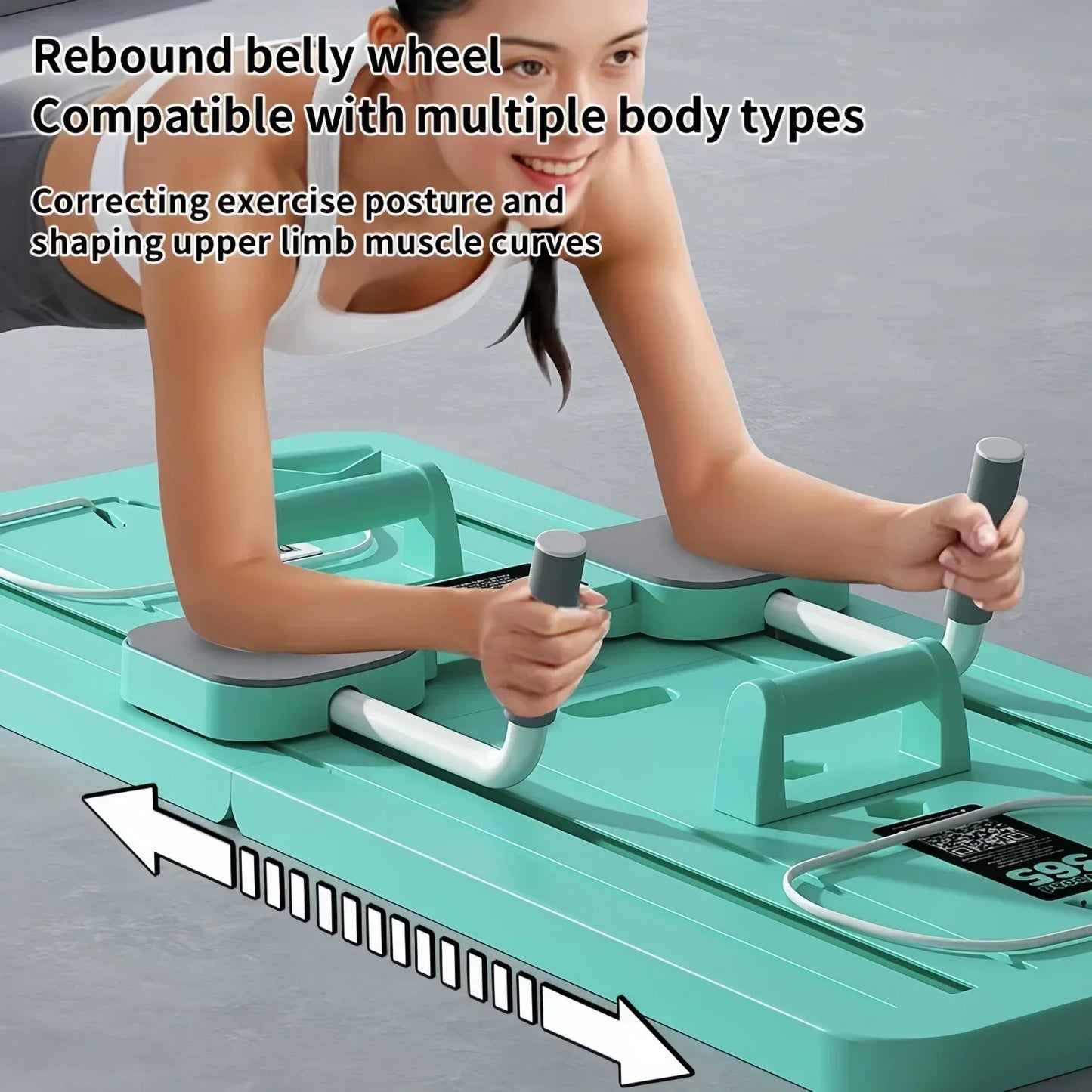 With Intelligent Timer Multifunctional Ab Exercise Board, Home Pilates Reformer for Abdominal and Core Strength Training