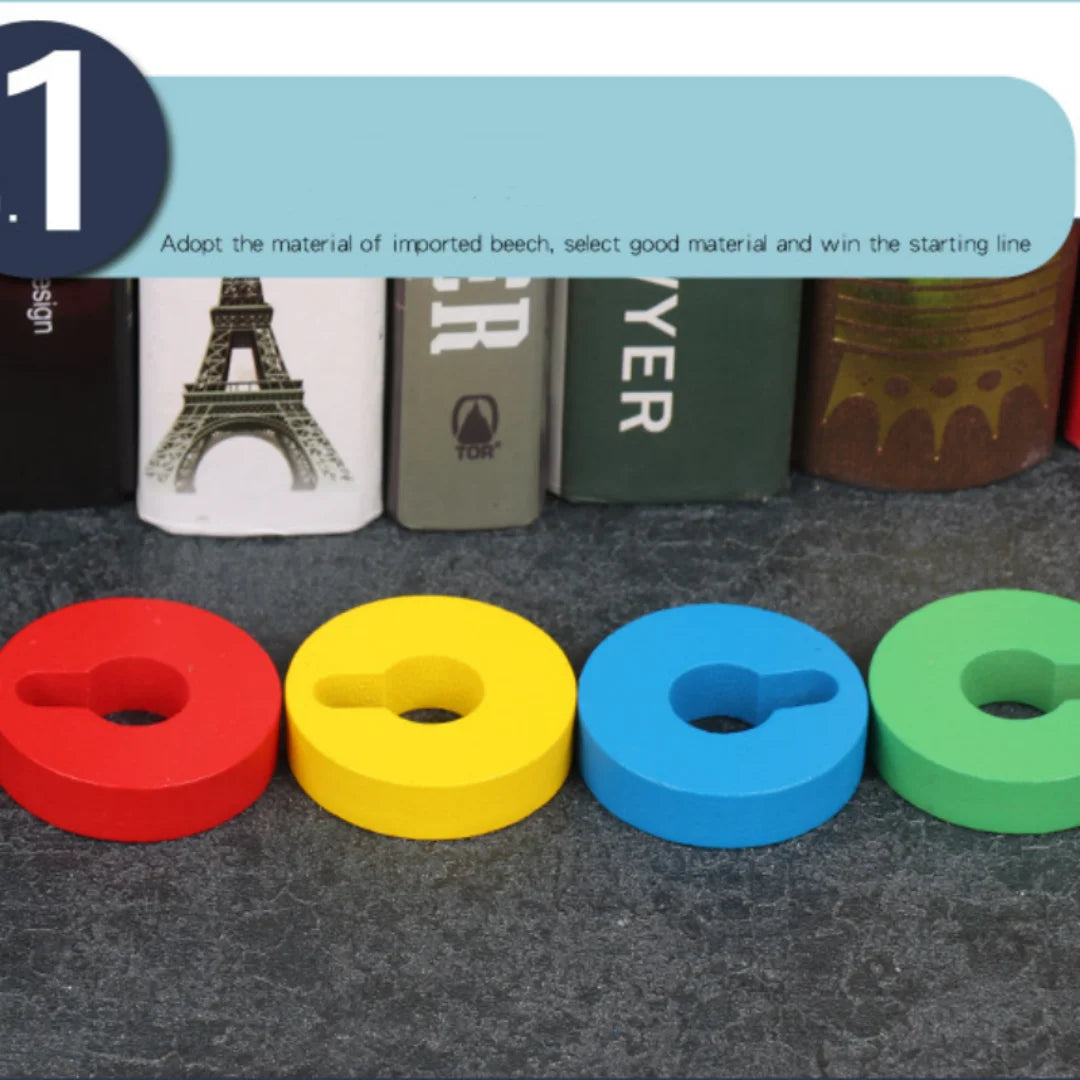 Montessori Wooden Logic Puzzle – Early Learning Toy for Toddlers | Educational Gift for Boys & Girls