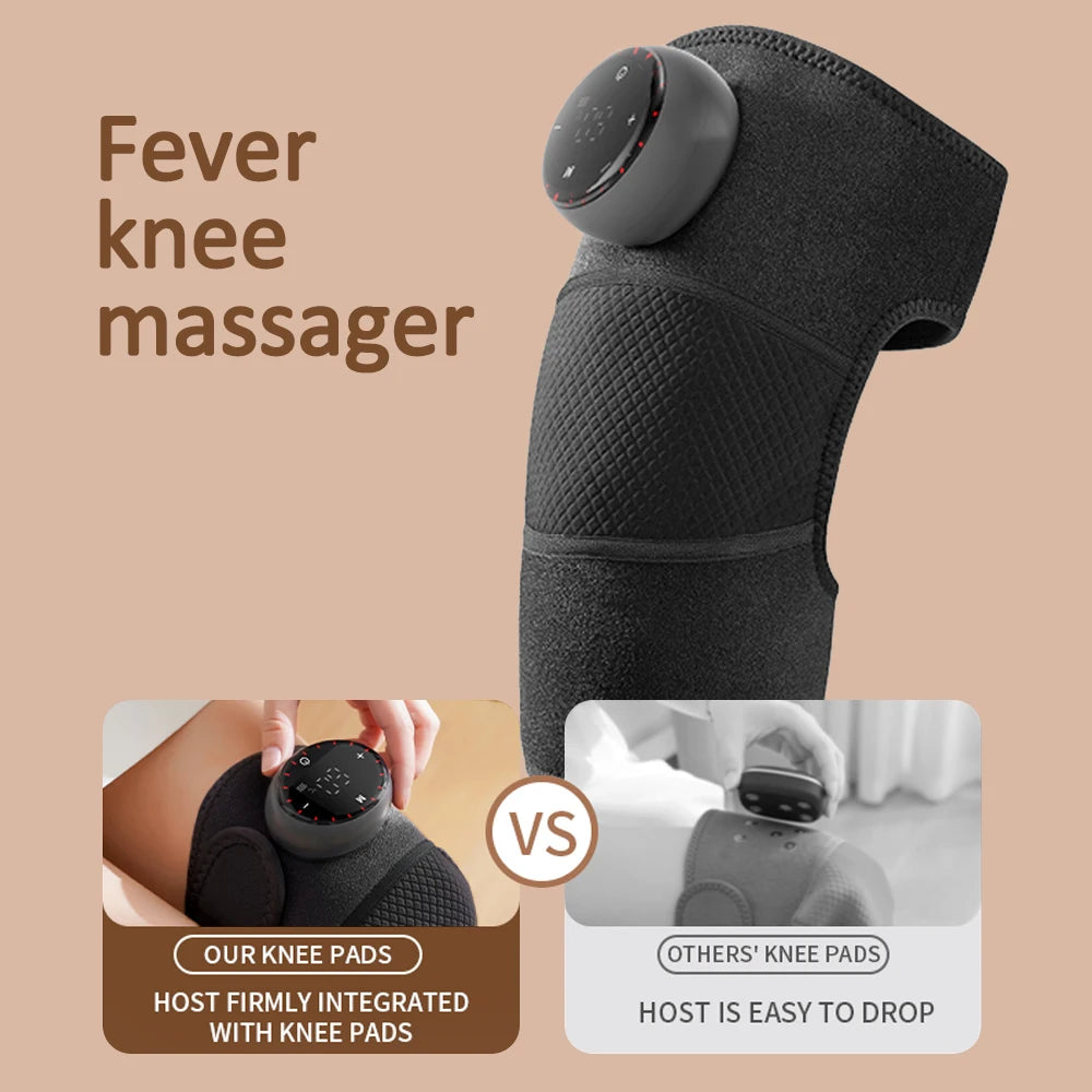 3-in-1 Wireless Heating & Vibration Therapy Wrap – For Knees, Shoulders & Elbows