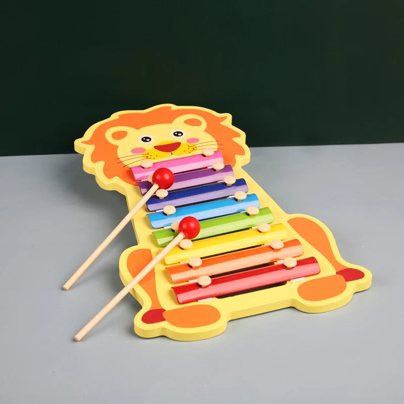 Colorful Wooden Xylophone – 8-Tone Musical Toy for Babies & Kids | Early Learning Instrument