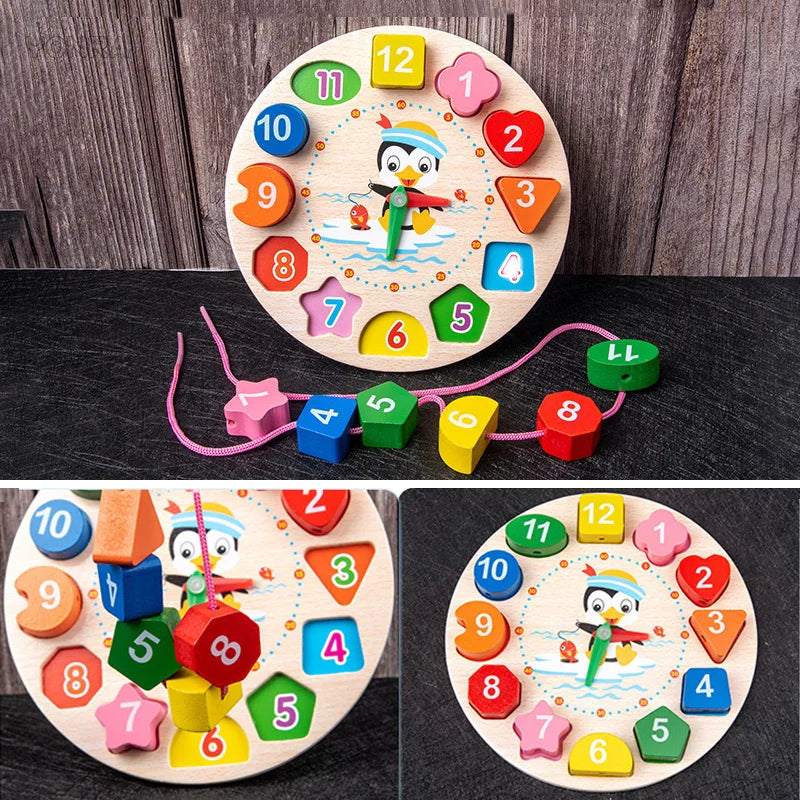 9-in-1 Montessori Wooden Musical Toy Set – Sensory Rattle, Drum & Bell Instruments for Early Toddler Learning