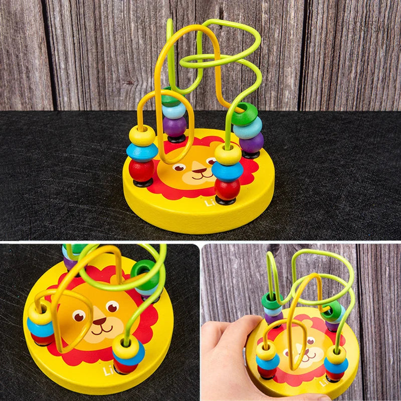9-in-1 Montessori Wooden Musical Toy Set – Sensory Rattle, Drum & Bell Instruments for Early Toddler Learning