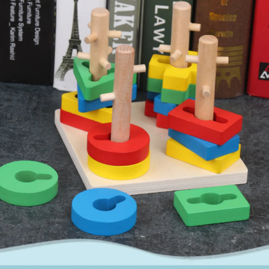 Montessori Wooden Logic Puzzle – Early Learning Toy for Toddlers | Educational Gift for Boys & Girls