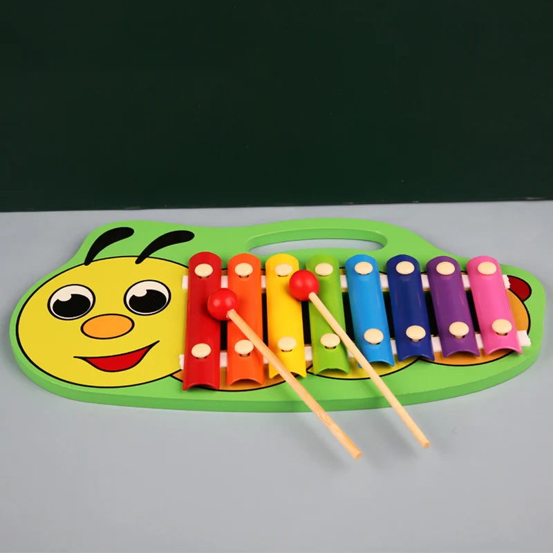 Colorful Wooden Xylophone – 8-Tone Musical Toy for Babies & Kids | Early Learning Instrument