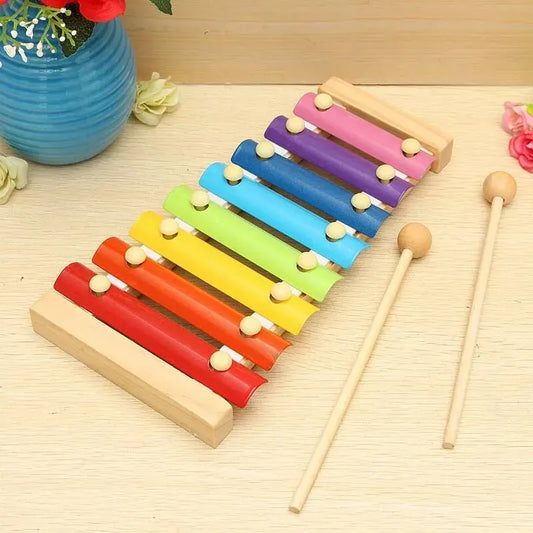 Colorful Wooden Xylophone – 8-Tone Musical Toy for Babies & Kids | Early Learning Instrument