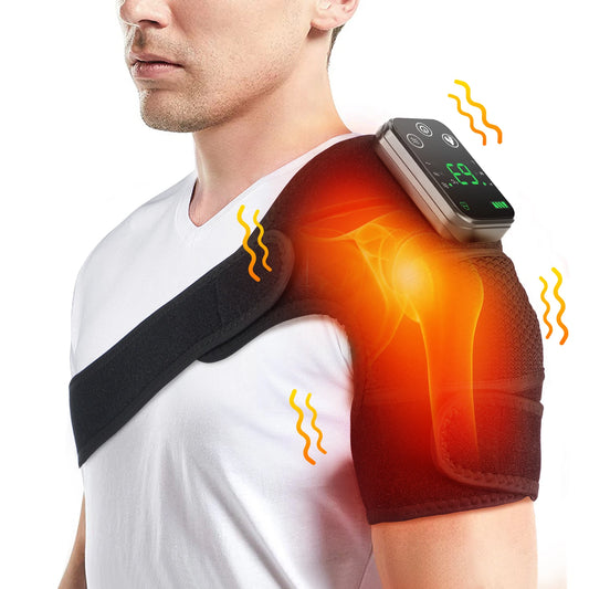 3-in-1 Heated Vibration Therapy Pad – Knee, Shoulder & Elbow Pain Relief Massager