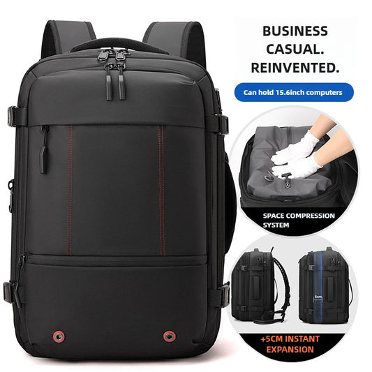 Expandable Vacuum Compression Backpack – Smart Travel & Laptop Companion