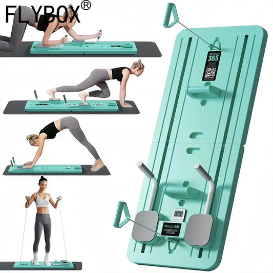 With Intelligent Timer Multifunctional Ab Exercise Board, Home Pilates Reformer for Abdominal and Core Strength Training