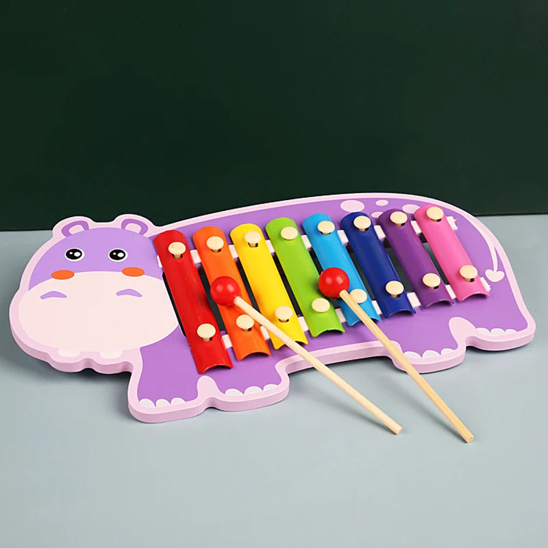 Colorful Wooden Xylophone – 8-Tone Musical Toy for Babies & Kids | Early Learning Instrument