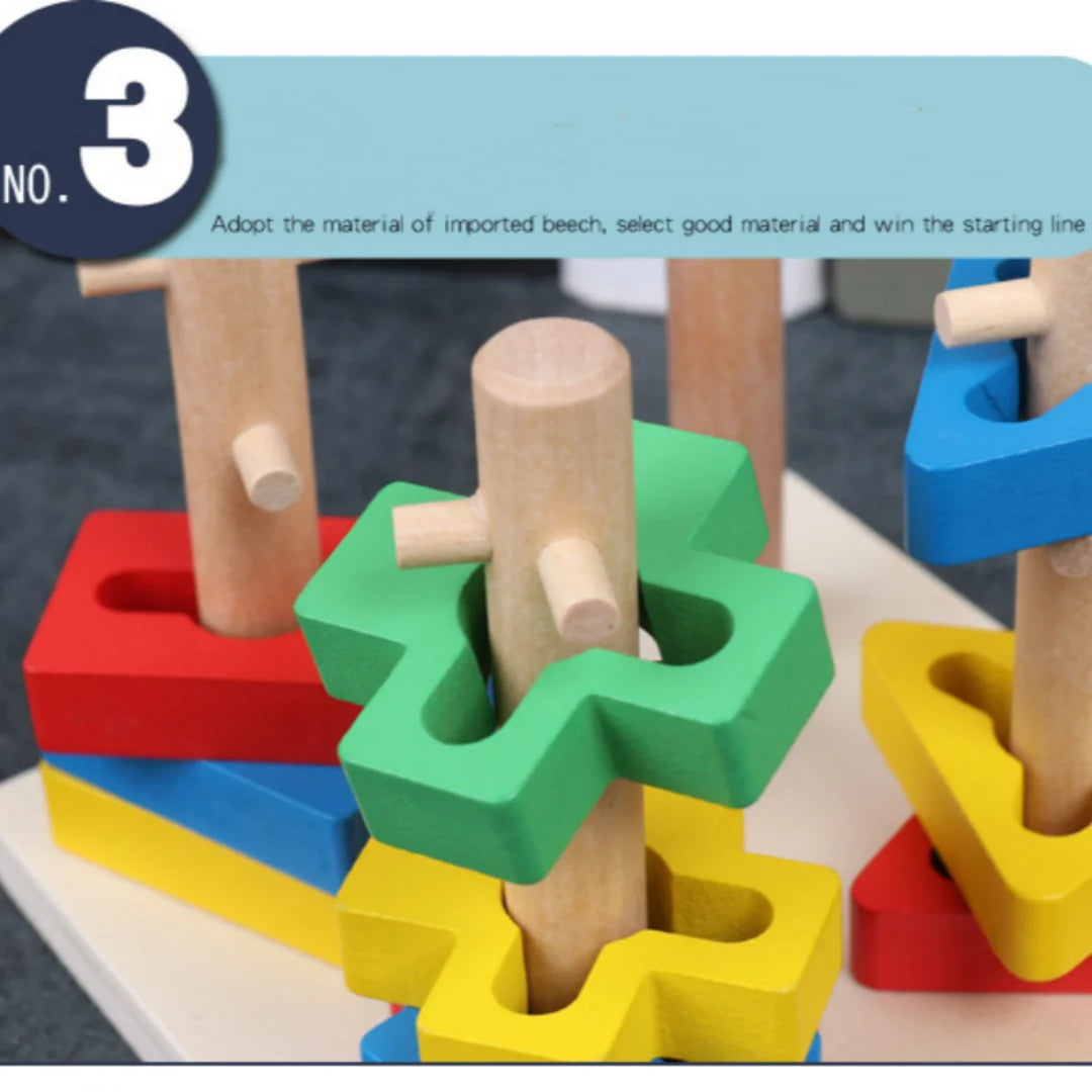 Montessori Wooden Logic Puzzle – Early Learning Toy for Toddlers | Educational Gift for Boys & Girls